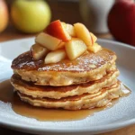 Apfelpfannkuchen mit Haferflocken ohne Mehl zum Frühstück