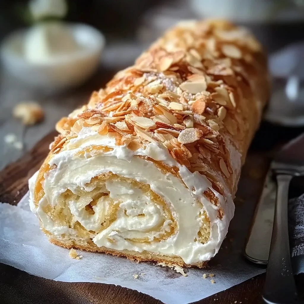 Bienenstich-Biskuitrolle