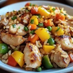 Bratreis mit Hähnchen