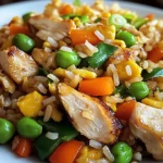 Bratreis mit Hähnchen