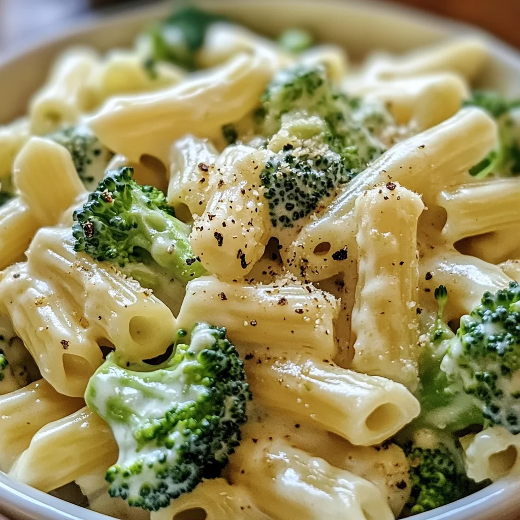 Brokkoli-Pasta mit cremiger Käsesoße