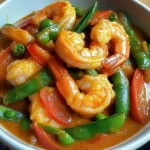 Garnelencurry mit Zuckerschoten