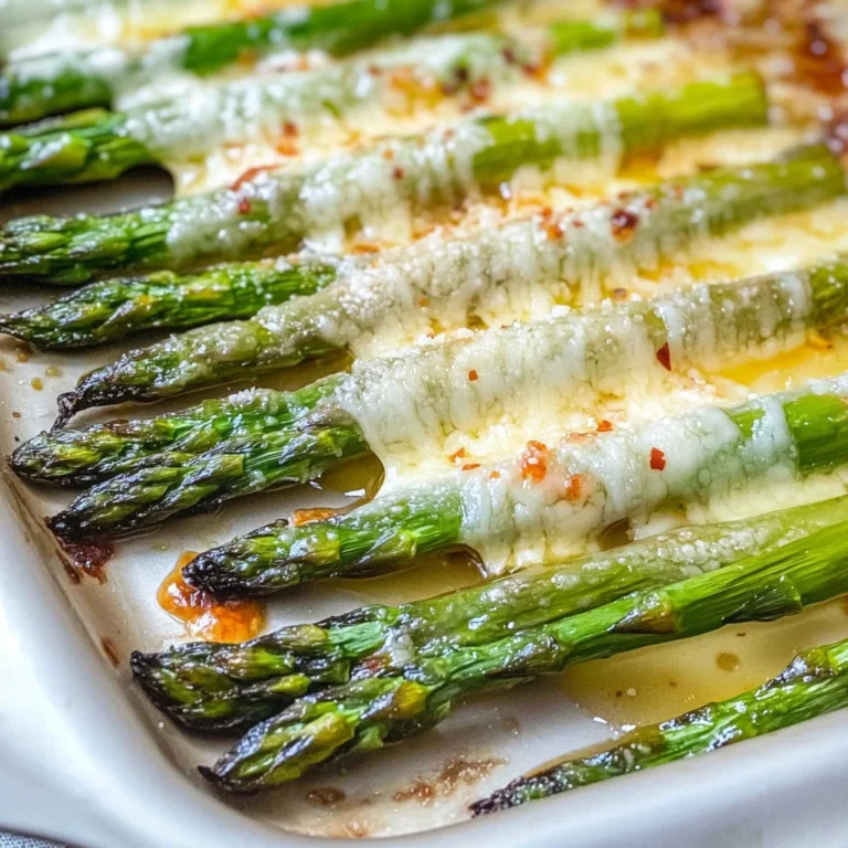 Grüner Spargel im Backofen - mit Parmesan überbacken
