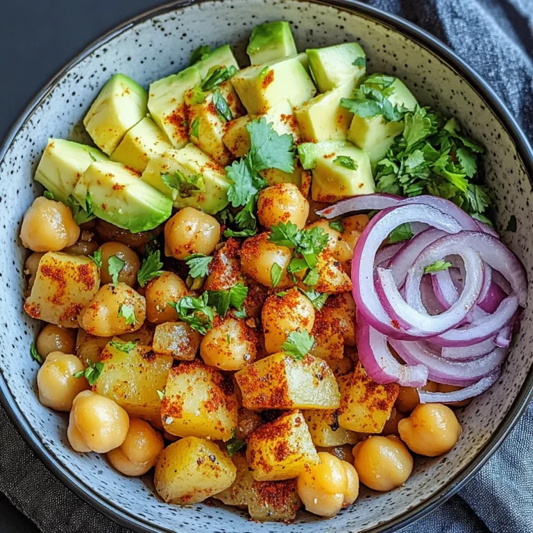 Kartoffel-Kichererbsen-Bowl