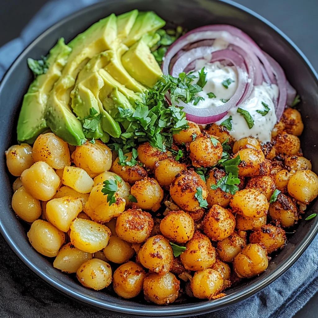 Kartoffel-Kichererbsen-Bowl