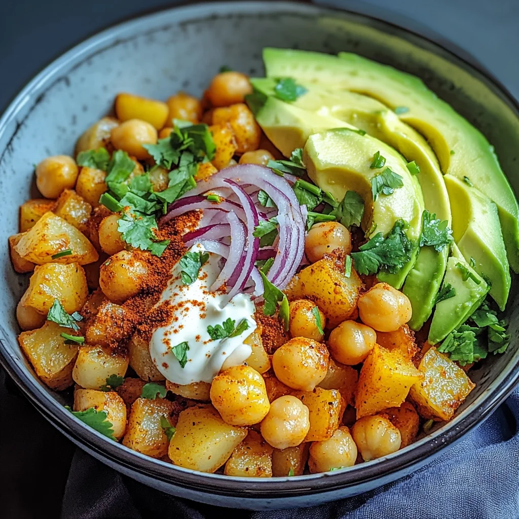 Kartoffel-Kichererbsen-Bowl