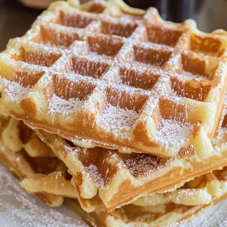 Knusprige Belgische Waffeln mit Hefe