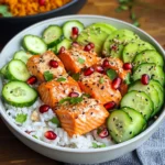 Lachs Bowl mit Reis
