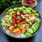 Lachs Bowl mit Reis