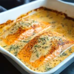 Lachs Sahne Gratin - einfaches Rezept mit Sahne-Soße