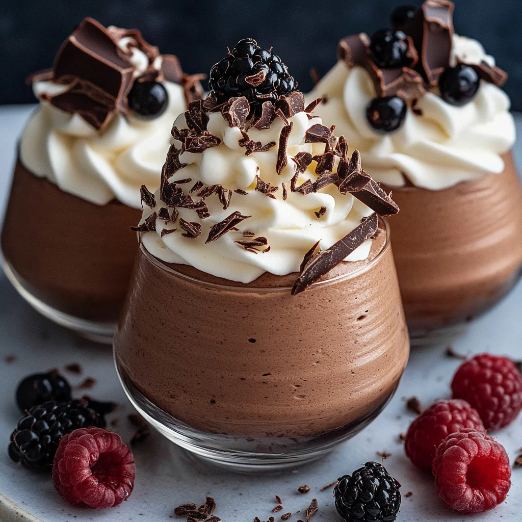 Mousse au Chocolat ohne Ei