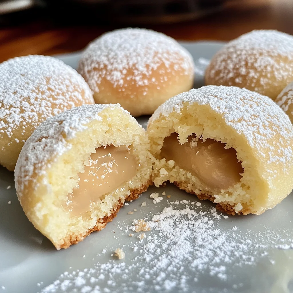 Rezept Vanillekipferl-Kugeln mit Marzipan & Nougat