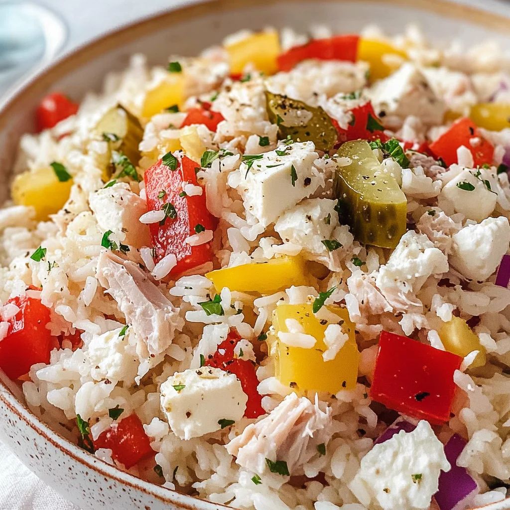 Schneller Reissalat mit Thunfisch & Paprika