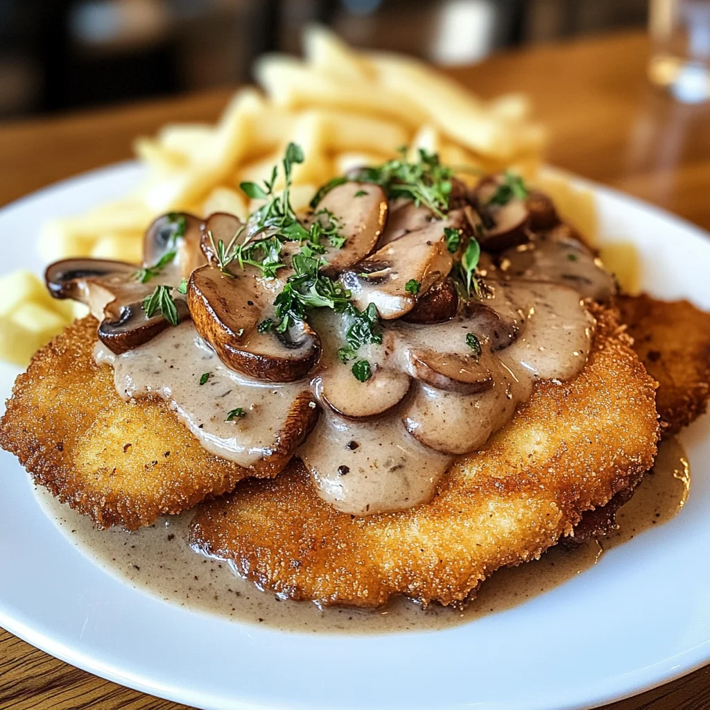 Traditionelles Deutsches Jägerschnitzel