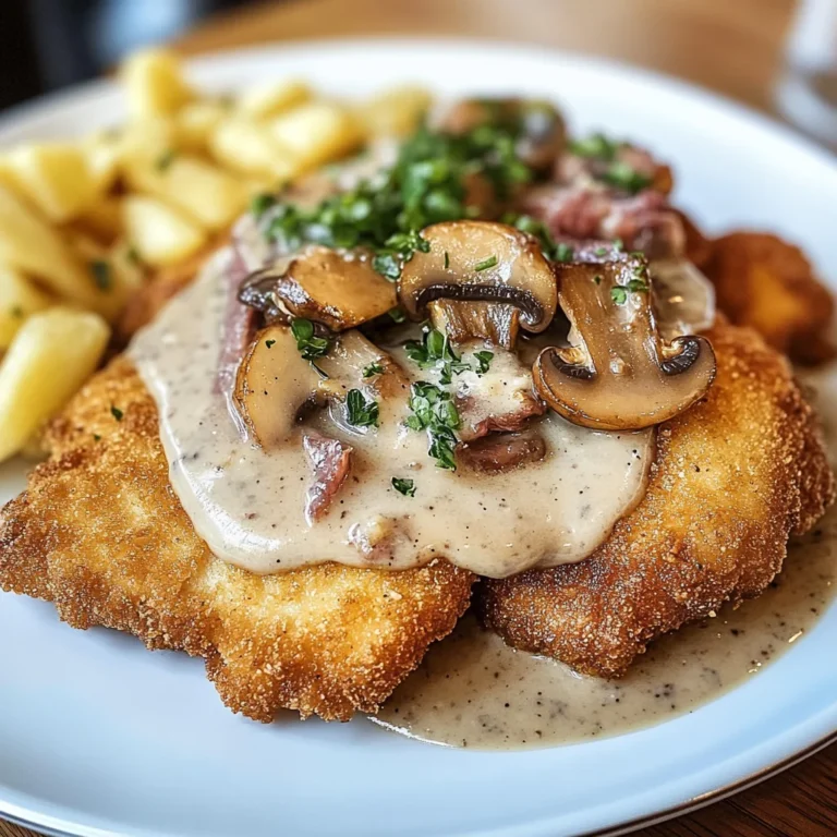 Traditionelles Deutsches Jägerschnitzel