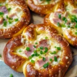 Überbackene Brezeln mit Schinken & Käse