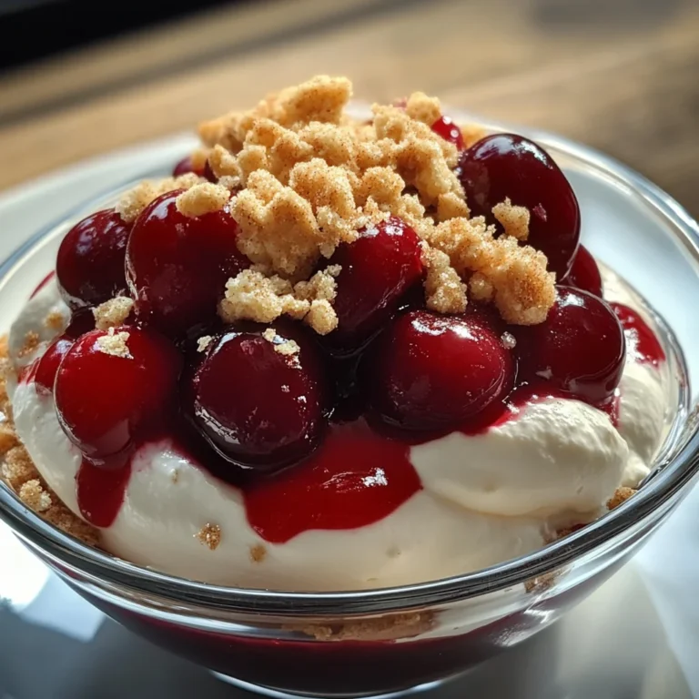 Zimtcreme mit Kirschsoße und Amaretti