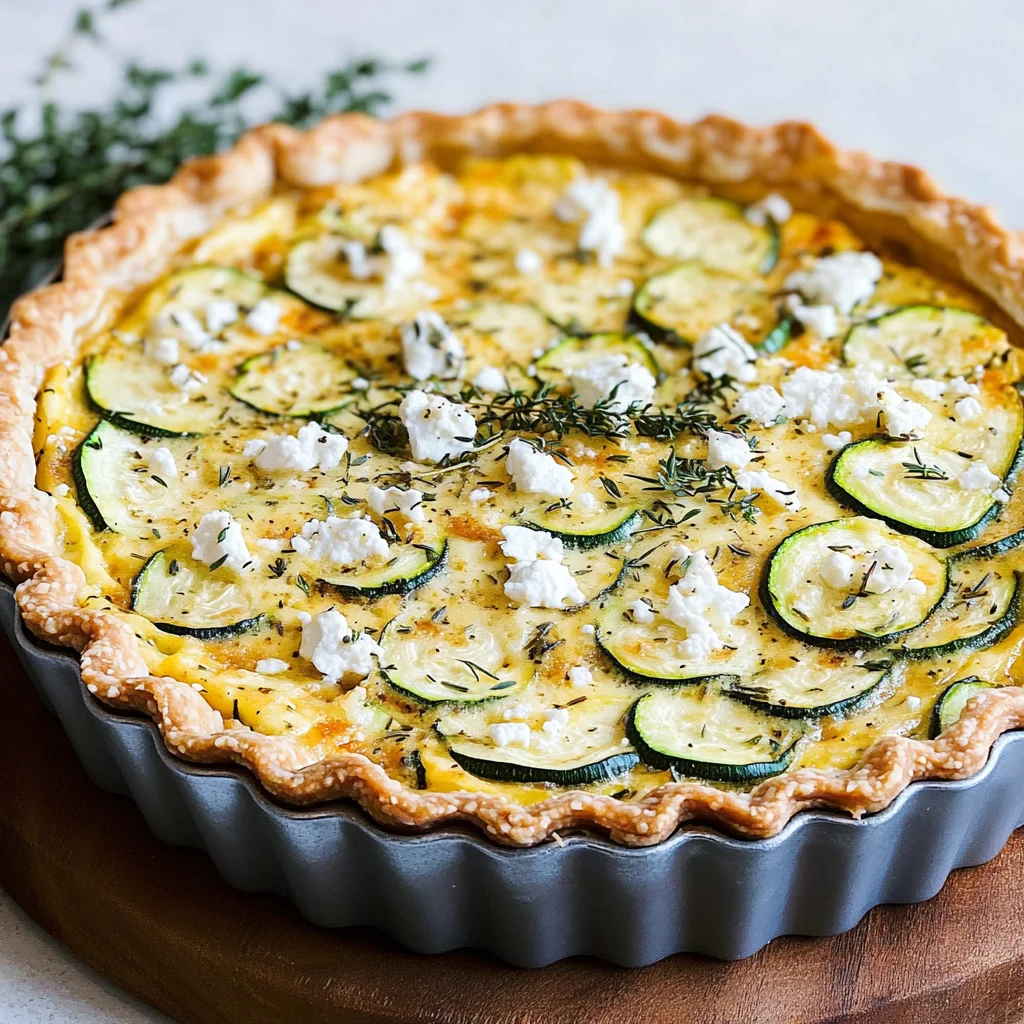 Zucchini-Quiche mit Feta