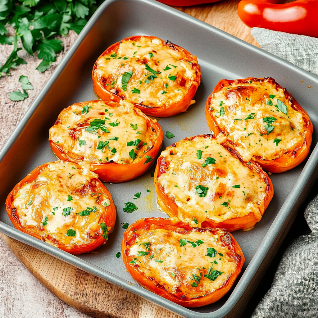 Leckere Gefüllte Paprikaringe: Schnell & Gesund Genießen