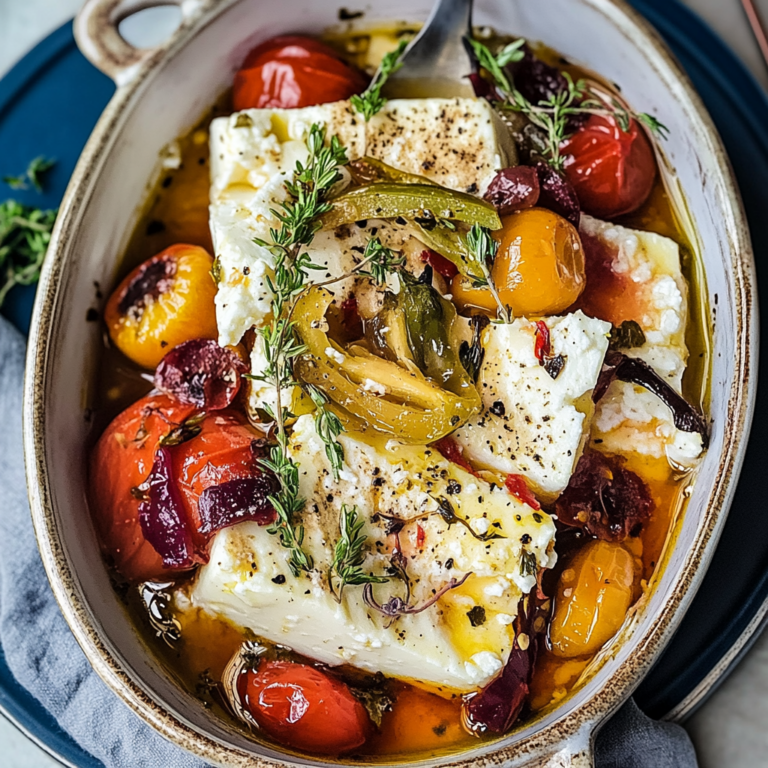 Verführerischer Griechischer Feta Auflauf mit Tomaten