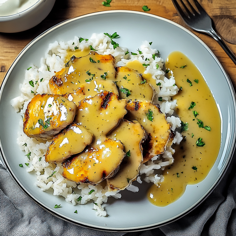 Verführerisches Honig Senf Hähnchen mit Reis Rezept