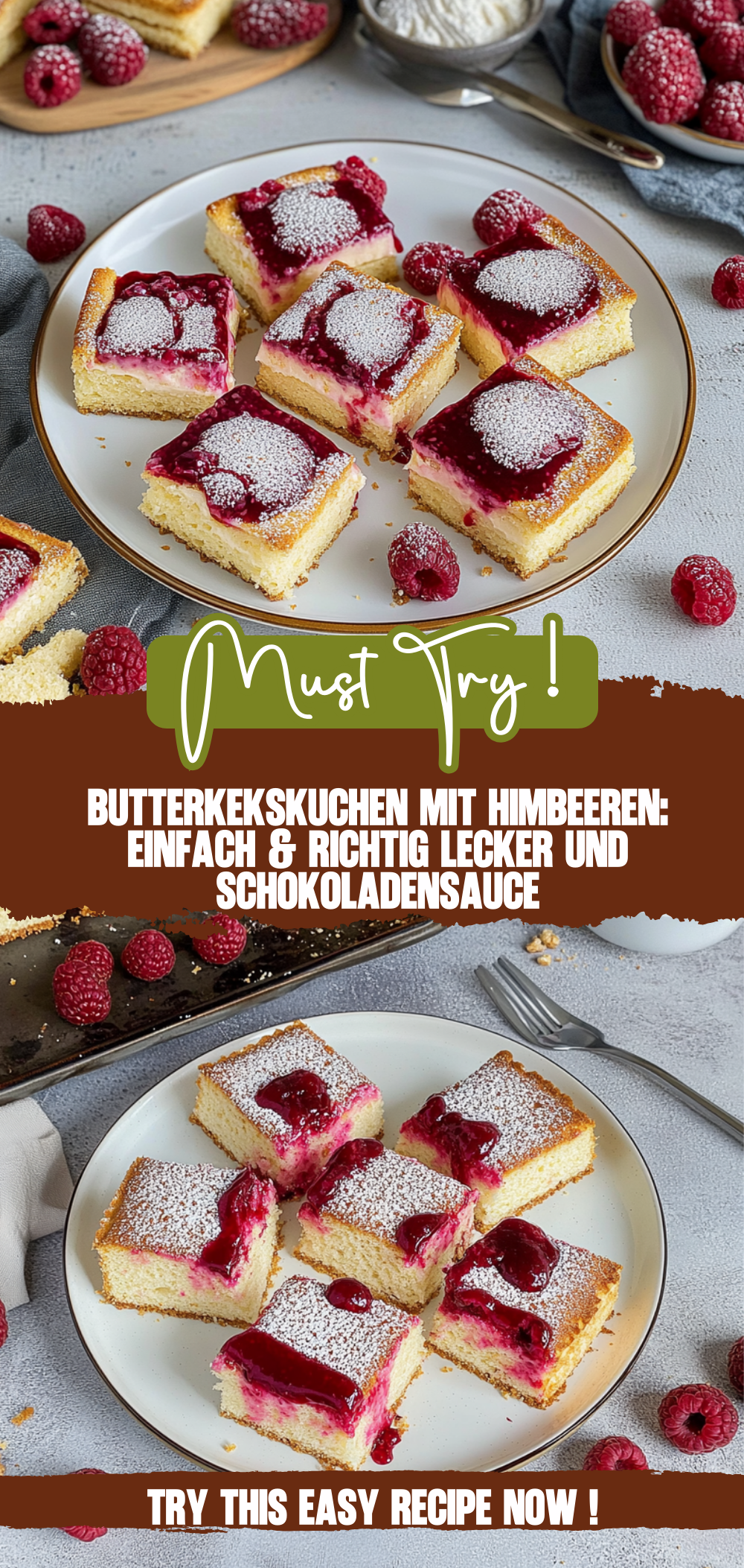 Butterkekskuchen mit Himbeeren: einfach & richtig lecker