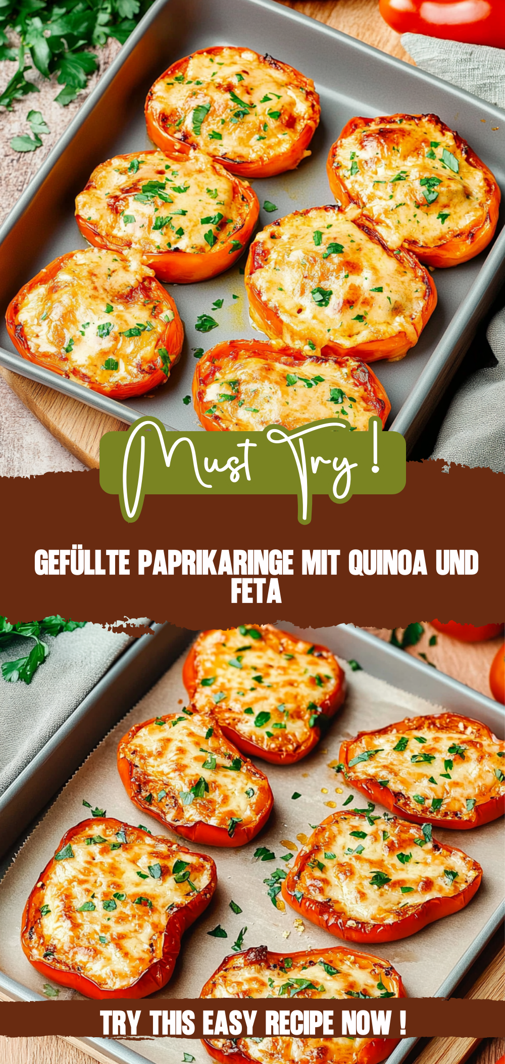 Gefüllte Paprikaringe