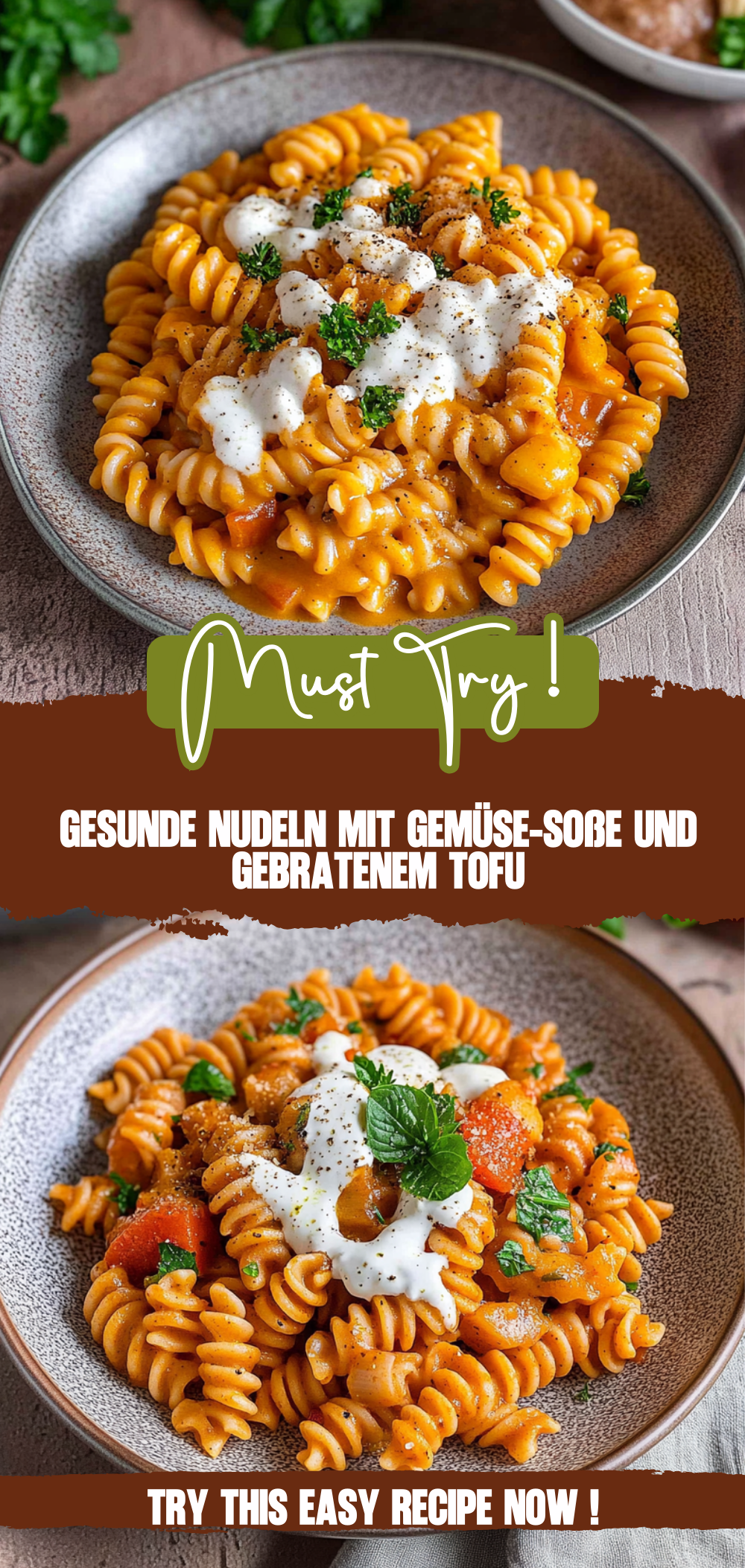 Gesunde Nudeln mit Gemüse-Soße
