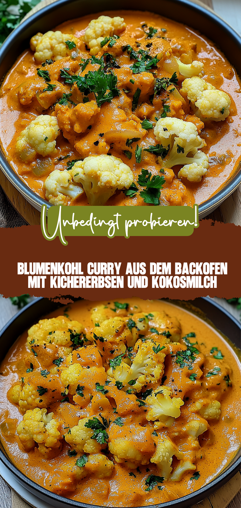 Blumenkohl Curry aus dem Backofen