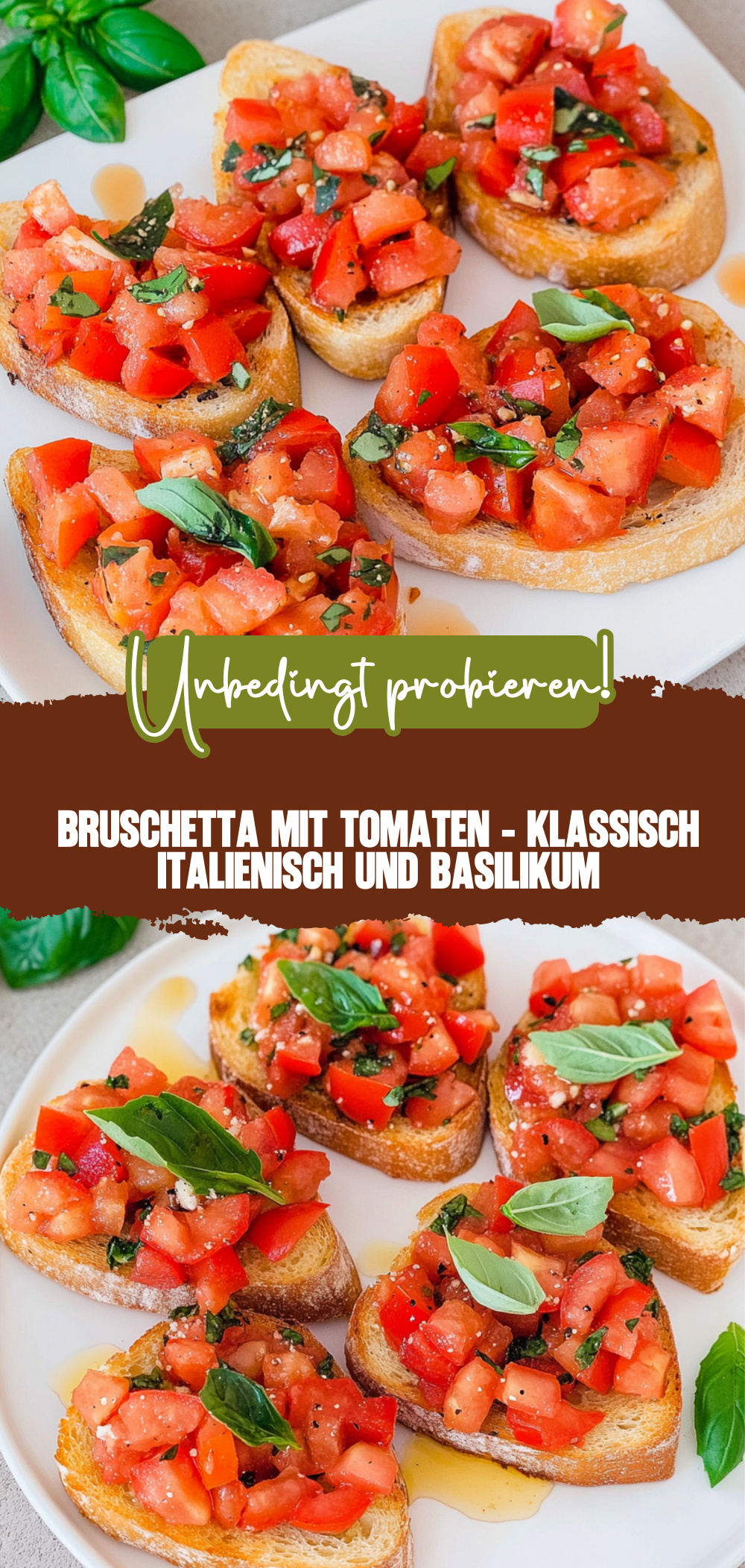 Bruschetta mit Tomaten - klassisch italienisch