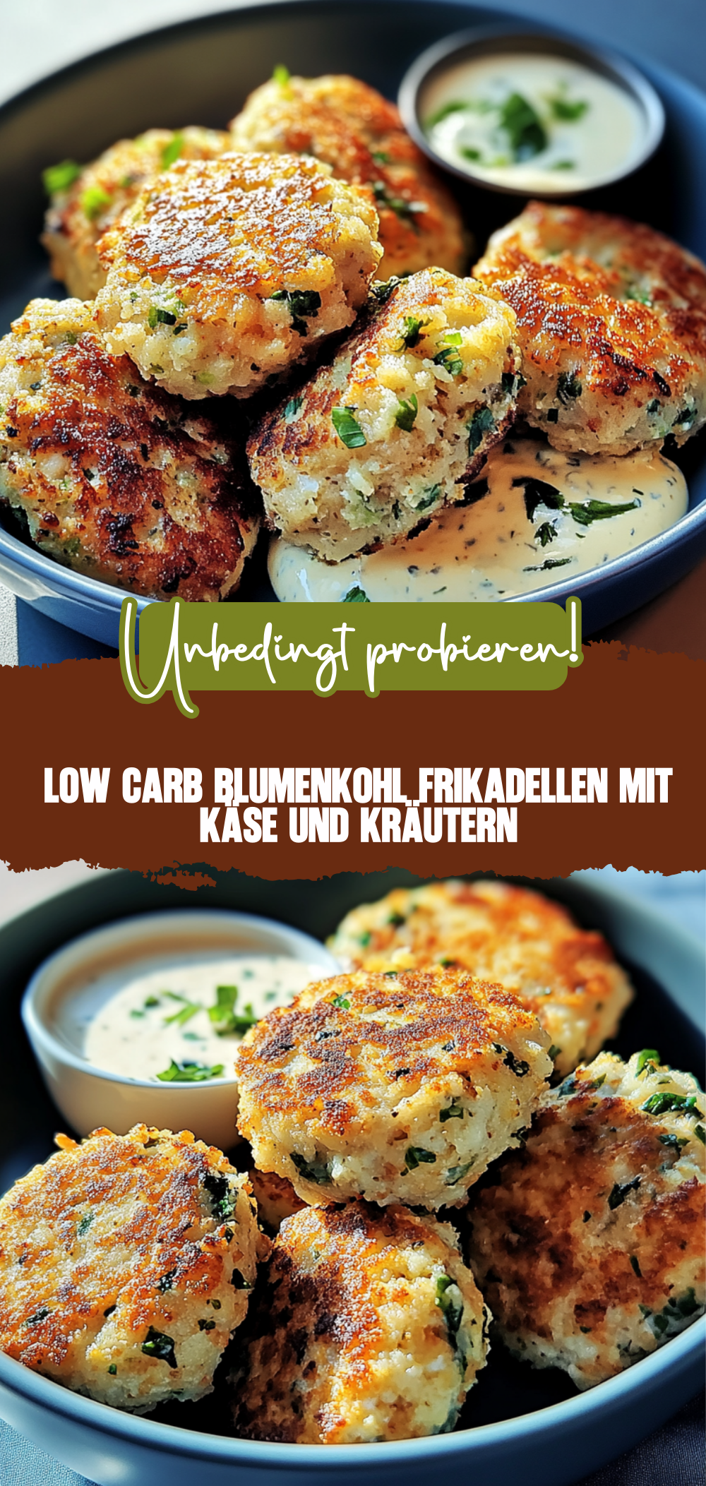 Low Carb Blumenkohl Frikadellen