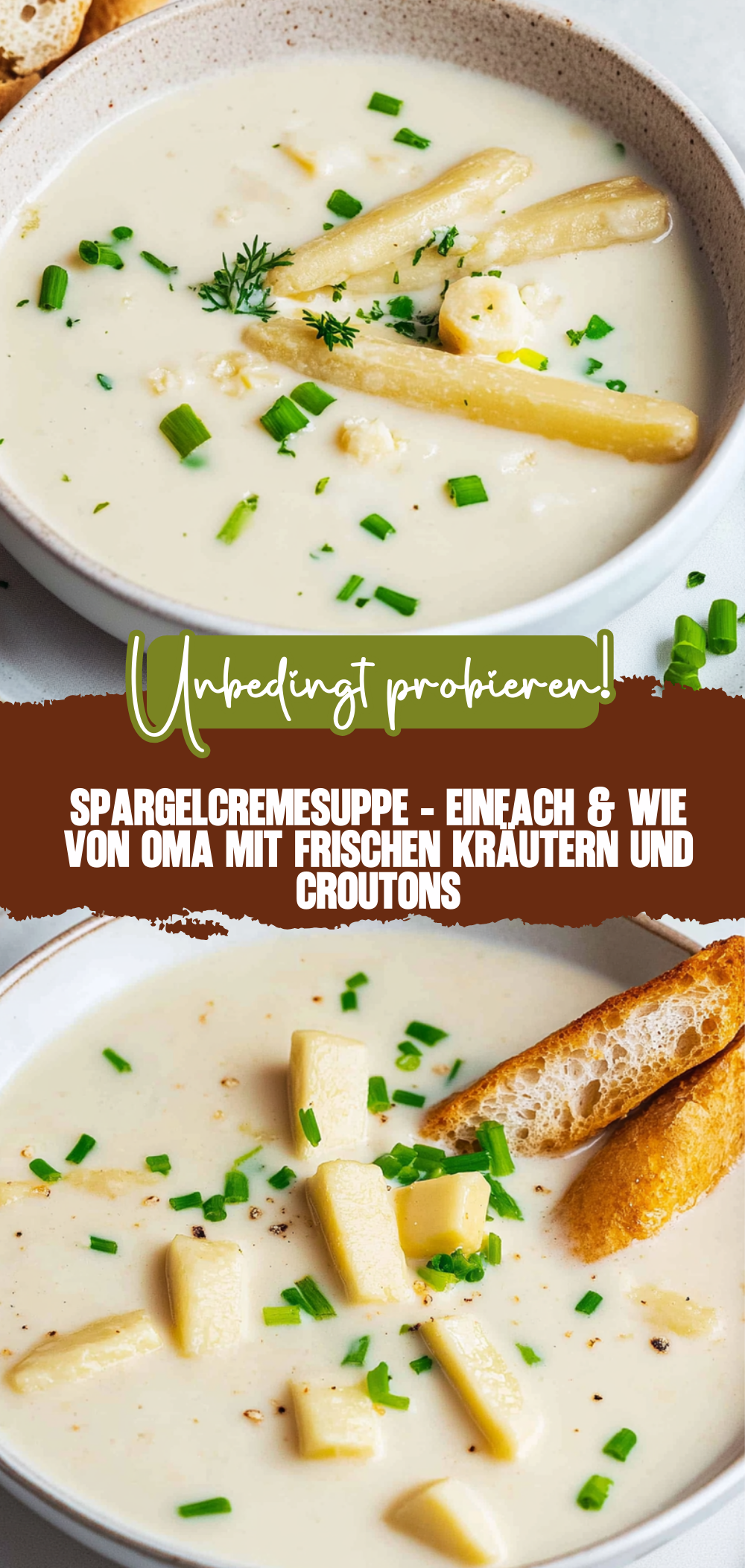 Spargelcremesuppe - einfach & wie von Oma