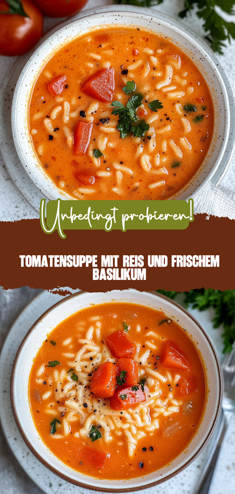 Tomatensuppe mit Reis