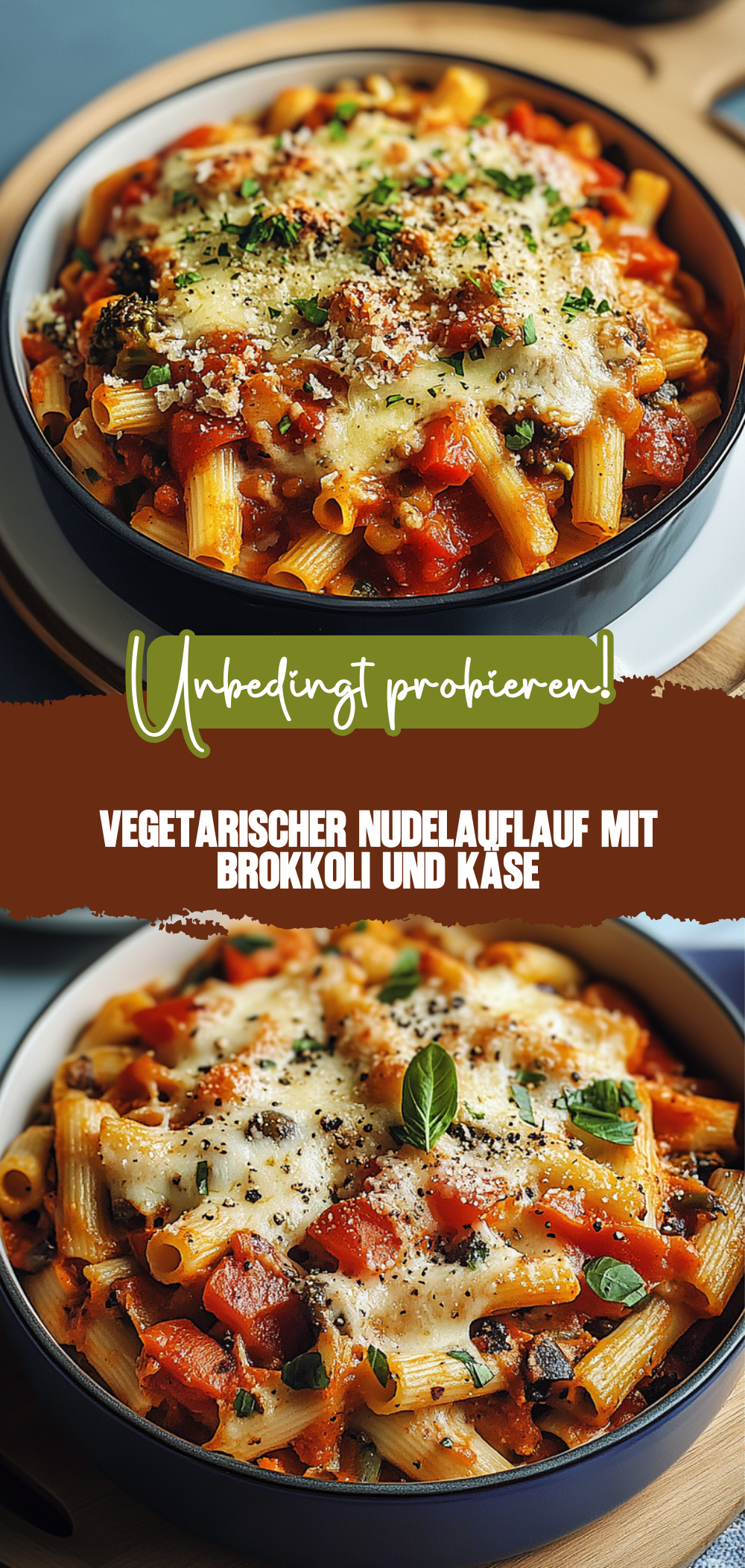 Vegetarischer Nudelauflauf